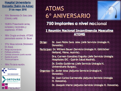 Atoms 6º Aniversario. Iª Reunión Nacional Incontinencia Urinaria Masculina ATOMS